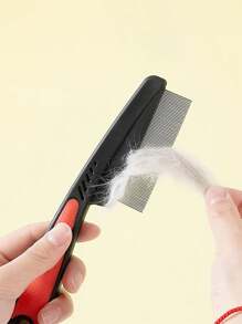 Juego de 3 peines finos de acero inoxidable para cabello grueso - Mango de ABS duradero, diseño ergonómico para un retiro suave de piojos y caspa, para adultos con cabello denso, herramienta para el cuidado del cabelludo, apariencia moderna y elegante, agarre cómodo