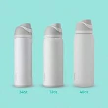 Botella de agua de acero inoxidable aislada con pajita para deportes y viajes de 24 onzas - como en la foto - Ver 2