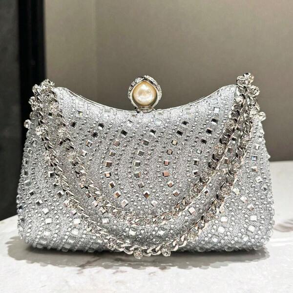 SLANGO Women Hand Bag Clutch Luxury Party Bags With Straps Tote Chain Bag Diner Bag Gift  Elegant
