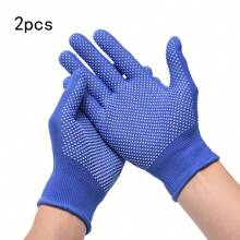 20pcs Nitrile Coated Gardening Gloves, Work Gloves, Non-Slip, Durable, Breathable Reusable, Gardening Driving Labor Protection Thin Coated Gloves, Reusable (Black, Blue)