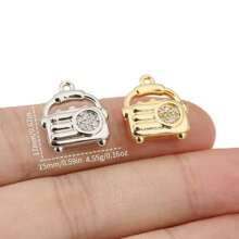 3 Pieces Of Handmade DIY Pendant Jewelry, Copper Inlaid With Zirconia, Plated With 18K Gold, Available In Various Styles Such As Flowers, Crosses, And Heart Pendants. Exquisite And Fashionable Accessories That Can Be Made Into Earrings, Necklaces, Bracelets, And Anklets. Also A Great Gift For Friends.