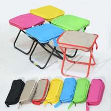 1 Pc Portable Stool Handbag Type Foldable Small Stool Creative Pocket Storable Fishing Stool Out Picnic Carry On Camping Chair Folding Stool ﻿