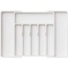 1pc Expandable Drawer Desk Organizer Box, Kitchen Cutlery Utensil Storage Holder - Multicolor - View 3