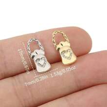 3 Pieces Of Handmade DIY Pendant Jewelry, Copper Inlaid With Zirconia, Plated With 18K Gold, Available In Various Styles Such As Flowers, Crosses, And Heart Pendants. Exquisite And Fashionable Accessories That Can Be Made Into Earrings, Necklaces, Bracelets, And Anklets. Also A Great Gift For Friends.