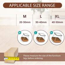 8/16 PCS Chair Leg Floor Protectors, Silicone Felt Chair Leg Caps Cover Furniture Pads For Hardwood Floors, Furniture Sliders For Chair Legs(Square)