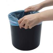 1pc Black Plastic Indoor Trash Can Combines Style, Convenience And Durability To Make Trash Disposal Easy And Efficient, Withstanding Daily Use While Maintaining A Tidy, Modern Aesthetic