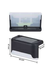 4 قطع/12 قطعة/16 قطعة أضواء لسلم/درجات خطوة شمسية، أضواء للتخييم الخارجي، أضواء لسلالم الحديقة الخارجية بنظام التحكم بالإضاءة، أضواء سطح شمسية لحديقة الفناء، السلالم الأرضية، السياج ،الشرفة، مسار الحفل الزفاف