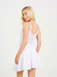 brave soul V-Neck Vest Bodysuit - Lilac - View 4