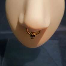 CIZME Piercing de nariz de argola de aço inoxidável 16G-20G, piercing de cartilagem, argola de nariz, joia para mulheres e homens, argolas de nariz prateadas, douradas e pretas de 6 mm, 8 mm e 10 mm, argola de segmento articulada Y2K, piercing de argola de septo, argola de cartilagem, argola de aço inoxidável para hélix tragus, lábio, septo, brinco de argola