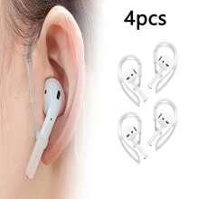 4 à 6 pièces Ensemble anti-dérapant pour crochets d'oreille ajustables en silicone, design ergonomique avec ailettes. Accessoires pour écouteurs de sport