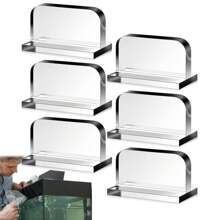 6pcs Acrylic Fish Tank Cover Handle, Aquarium Lid Knob With Adhesive, Replaceable Tank Cover Handles