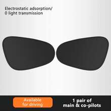 Visera solar electrostática SEAMETAL para ventana lateral de coche, cortinas de sombra de 4 capas, anti-reflejo, bloqueador UV, cubierta de protección solar automática - Delantero 2 piezas - Ver 2
