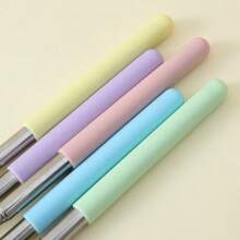 Bâton d'enseignement télescopique en acier inoxydable de couleur aléatoire, portable et pratique
