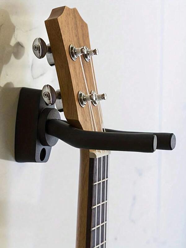1/2 piezas Soporte universal de pared para guitarra - Gancho suave ajustable para guitarra eléctrica/acústica, ukelele, bajo, erhu | Almacenaje duradero y ahorrando espacio, para uso en estudio y hogar, soporte protector para instrumentos (Regalo de cumpleaños, Regalo de graduación)