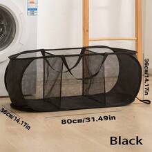 1pc两格/三格大容量收纳篮脏衣篮折叠卧室浴室宿舍整理洗衣篮衣服玩具杂物手提收纳篮两种规格自由选择。