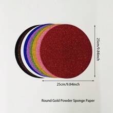 10pcs/Pack Thicker A4 Size Glitter Sponge Paper, Colored EVA Foam Paper For Arts And Crafts, Preschool Decoration - Red Bowknot Decor,Back To School,School Supplies