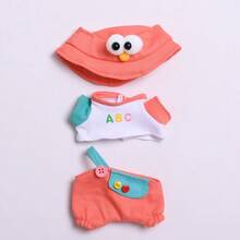 Clothes Only]17cm Plush Doll Accessories Set, Includes Plush Keychain & Doll Clothes, 10cm Doll Costume Set (Doll Not Included) - Multicolor - View 5
