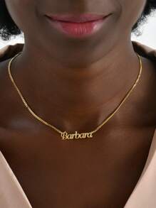 Personalisierte Namenskette mit Kubakette, 18K Goldnamenskette, individualisierter Schmuck mit Namen, Geschenk für Frauen zum Valentinstag, Geburtstag, Weihnachten, personalisiertes Geschenk für Frauen