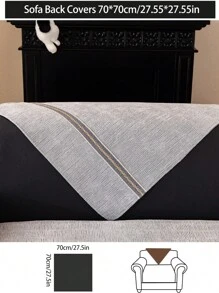 1pc All Season Sofa Cover Cushion, Modern Simple Anti-Slip Sofa Seat Pad, Dust-Proof Washable Sofa Blanket, Light Gray Soft Fading Resistant Bedroom Decor Pet Friendly Slipcover, Fit For Corner Sofa, Bedroom, Office, Living Room Combination Furniture, L-Shaped Sofa And 1/2/3/4 Seater