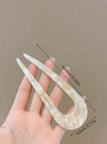 Style Elegant Retro U-Shaped Hair Clip: Made Of Acetate Material, Suitable For People 14 Years Old And Above, Great For Valentine's Day Party, For You To Choose, Suitable For Daily Use