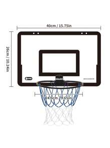 Indoor/Outdoor Basketball Hoop Toy Set With No-Drill, Sports Game Gift For Children