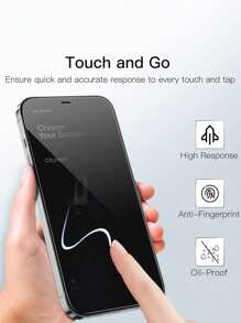 Paquete de dos piezas de protector de pantalla de vidrio templado de 9H de dureza para 16 Pro Max/16 Plus/16/16 Pro. Adecuado para la serie , con diseño de cobertura completa, suave y brillante. Ideal como regalo para cumpleaños, familia y amigos. Protección anti espía para la pantalla del teléfono.