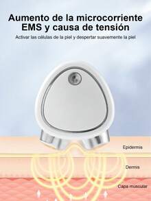 1 Masajeador Facial Recargable, Mini Rodillo de Masaje Microcorriente para Lifting Facial, Reducción de Arrugas, Adelgazamiento, Limpieza, Rejuvenecimiento y Reafirmación, Aparato de Belleza para Cara y Cuello, Masajeador Facial con 3 Niveles de Intensidad, Fácil de Llevar, Ideal para Viajar y Usar en Casa, Rosa - Blanco - Ver 4