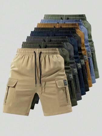 男友风格男士美式工装印花高街健身篮球裤，适合户外健身、徒步和慢跑