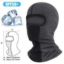 AD 1 pieza Pasamontañas para ciclismo unisex, máscara facial transpirable de seda de hielo para motocicleta, protección para el cuello para deportes