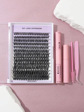 40 pièces Ensemble de faux cils, kit de clusters de cils segmentaires DIY naturels pour débutants à haute capacité, clusters de cils, cils, faux cils