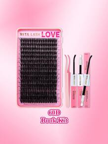 RITALASH RITALASH 640pcs/800pcs D Curl Individual Cluster Lashes 17 Styles Book Clusters DIY False Eyelash Extension Mix Length Natural And Comfortable False Eyelashes At Home For Daily Life&Dates And Party