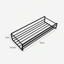 1 pieza Organizador de baño sin taladrar, estantería de ducha montada en la pared, estante de almacenamiento para el inodoro, champú, cocina, vuelta al colegio