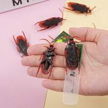 5/3/1 pezzo Finto chewing gum a forma di scarafaggio, giocattolo scherzoso e divertente come scherzo per il pesce d'aprile