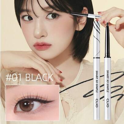 Clio K-Beauty SHARP SO SIMPLE 防水眼线笔，胶水/凝胶眼线笔，眼线笔，色彩浓郁，色素沉着丰富，涂抹顺滑，持久，哑光效果，防水防汗，日常彩妆，韩国彩妆