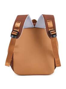 Cute Capybara Pattern Backpack - Fashionable Backpack With Adjustable Shoulder Straps, Brown Cartoon Design, Ideal For Casual Outings, Playful Design | Spacious Compartments - Brown - View 4