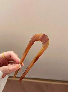 Style Elegant Retro U-Shaped Hair Clip: Made Of Acetate Material, Suitable For People 14 Years Old And Above, Great For Valentine's Day Party, For You To Choose, Suitable For Daily Use