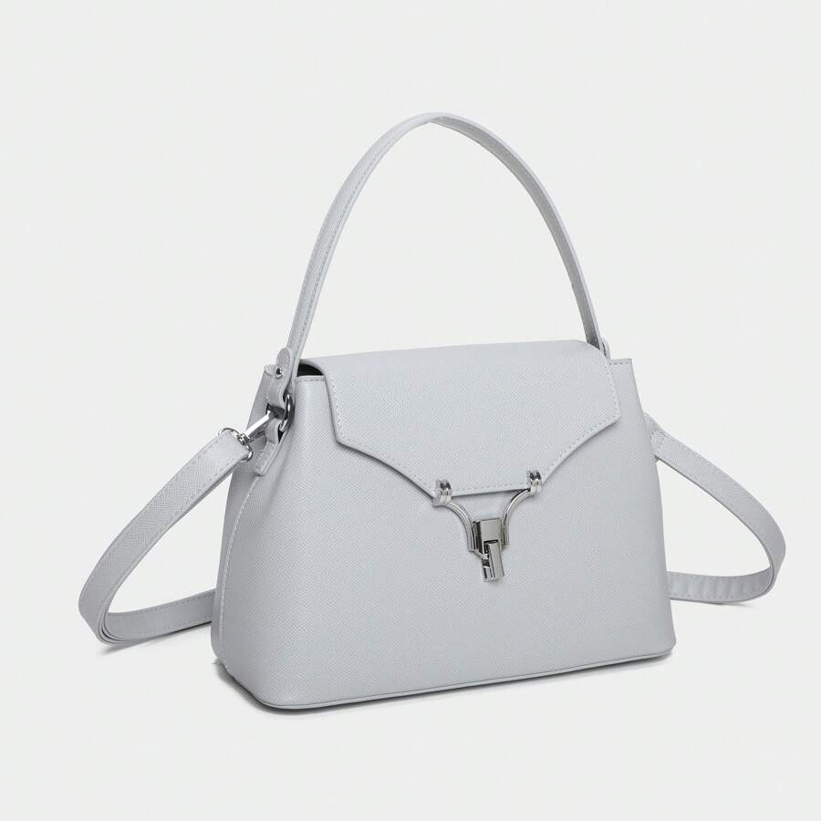 Geantă nouă, simplă, tridimensională, cu capacitate mare pentru naveta, poate fi purtată pe un umăr sau crossbody.