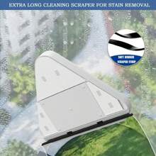 1pc Dosao ProClean Magnetic Window Wiper - Double-Sided Glass Cleaner Tool With Strong Magnetic Hold, Durable Plastic For High-Rise Windows, Car Windshield, Living Room, Bedroom & Bathroom - Effortless Streak-Free Cleaning, Home Glass Cleaning | Ergonomic Window Wiper | Efficient Cleaning Design, Windshield Cleaner
