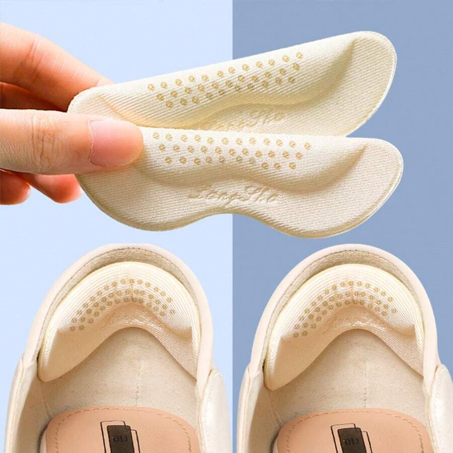 1 Par Suporte Para Proteção De Calcanhar 9cm Pés Equipamentos de Conforto dos Pés Meias Pés Protetora de Calcanhar - Caramelo - Visão 1