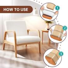 8/16 PCS Chair Leg Floor Protectors, Silicone Felt Chair Leg Caps Cover Furniture Pads For Hardwood Floors, Furniture Sliders For Chair Legs(Square)