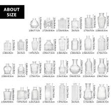 Superlele 30-64pcs Glass Bud Vases Bulk – Tiered Volume Discounts For Weddings & Events | Buy More Save More! Wholesale Pricing For Florists, Small Businesses & Bulk Orders