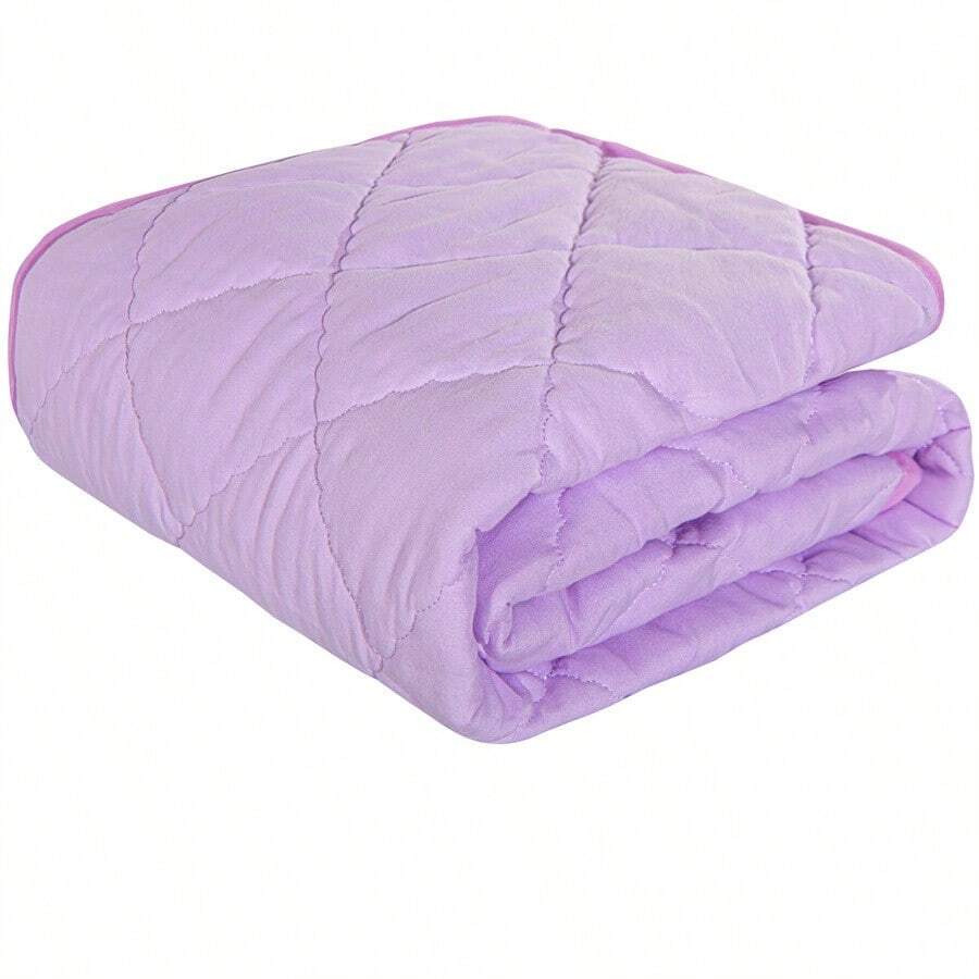 1 PIEZA Edredón, unicolor acolchado ligero y cálido - Morado claro - Ver 1