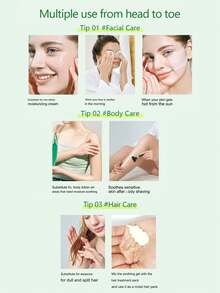 HOLIKA HOLIKA 99%芦荟舒缓凝胶 250ml - 清爽不黏腻，99%芦荟晒后舒缓 - 舒缓保湿 | 轻盈保湿 | 凝胶质地 | 不油腻 | 快速吸收，适用于面部、身体和头发 | 无防腐剂 | 无矿物油 | 韩国化妆品 - 舒緩凝膠 250ml - 查看 5