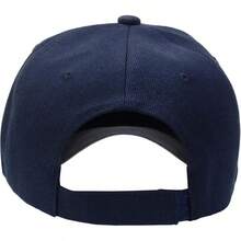Bulk Lot 12-Pack Adjustable Size Plain Blank Solid Color Baseball Caps - Navy - View 4