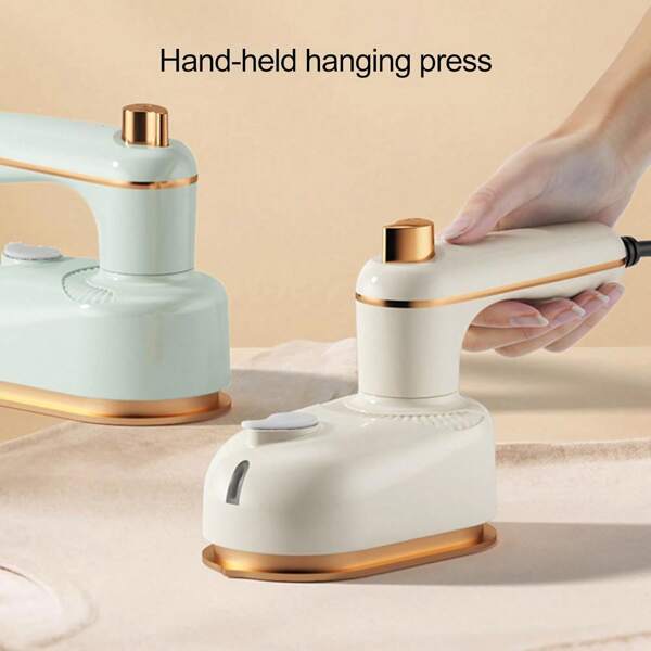 Mini Plancha de Vapor De Viaje Vaporizador de Mano Portátil para Ropa Vaporizador Máquina de Plancha Plancha De Viaje Seco y Húmedo con 180° Rotativa Mango Mini Planchadora para el Hogar|Viaje(beige) Portable Handheld Fabric Steamer Small Travel Steam Iron for Horizontal & Vertical Steaming,Foldable,Wet Dry Pressing,Electric Garment Steamer for Home Office Green
