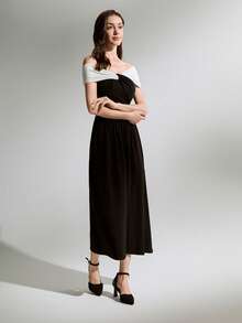 女士珠光露跟高跟鞋，时尚舒适百搭，圣诞节冬季送礼佳品 - 黑色 - 查看 3