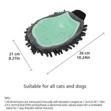 1 Stück Haustier Badetuch, Haustier absorbierende Handschuh, Hund Haarentfernung Handschuh, Katze Massage Handschuh, Haustier Badetuch, Hund absorbierende Handschuh, Haustier Reinigungshandschuh, Katze Bademassage Bürste, doppelseitiger Multi-Funktions Haustier Massage Handschuh