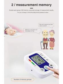 Fully Automatic Electric Intelligent Blood Pressure Monitor, Exported Large - Screen Touch - Controlled Blood Pressure Monitor - 藍白色 - 查看 7