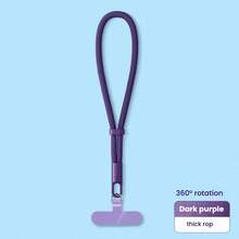 Adjustable Phone Lanyard Strap With Clip, Wrist Band Anti-Lost Phone Cord, Sturdy Travel Outdoor Anti-Theft Phone Leash, New Short Self-Lock Anti-Fall Hanging Rope - Multicolor - View 10