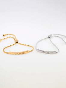 1 Custom Name Bracelet, Islamic Jewelry, Ramadan And Eid Gift, Personalized Name Bracelet, Gift, Personalized Jewelry For Women